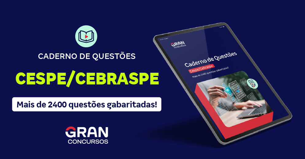 Caderno De Questões Cespe/Cebraspe - Mais De 2400 Questões Gabaritadas!